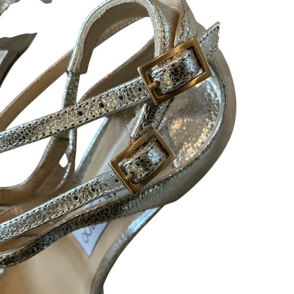 Jimmy Choo Azia silver metallic leather pumps size 41 - Picture 7 of 11